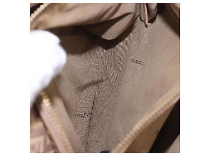 FENDI Zucchino Canvas Handtasche Beige Gold Authentisch ka4906 - Ansicht 25
