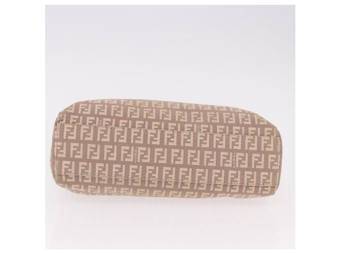 FENDI Zucchino Canvas Handtasche Beige Gold Authentisch ka4906 - Ansicht 5