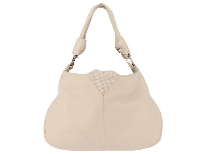 Borsa a Spalla LOEWE in Pelle Avorio Oro Auth 189347A D'oro Crudo - vista 13