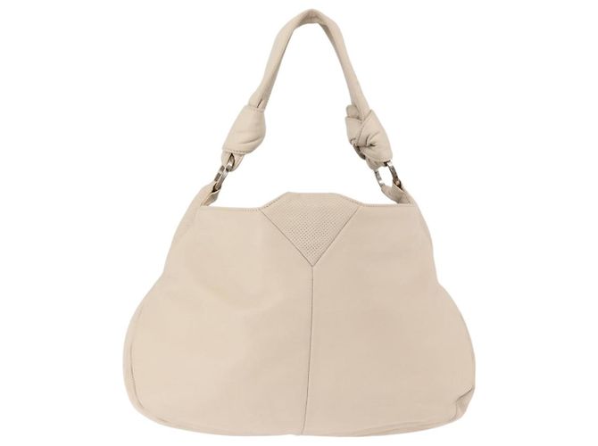 Borsa a Spalla LOEWE in Pelle Avorio Oro Auth 189347A D'oro Crudo - vista 2