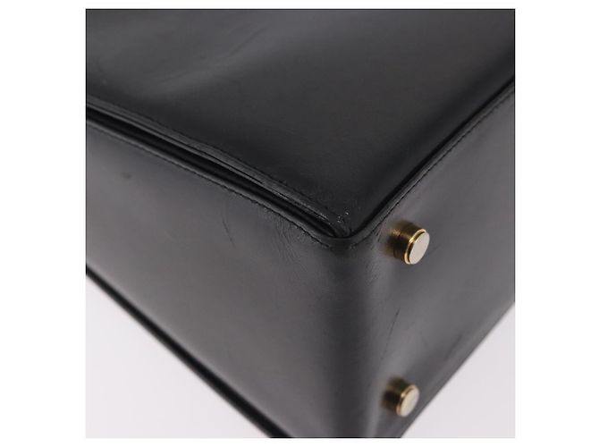 Borsa Salvatore Ferragamo Gancini in pelle nera e oro Auth 188245 Nero D'oro - vista 16