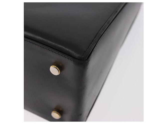 Borsa Salvatore Ferragamo Gancini in pelle nera e oro Auth 188245 Nero D'oro - vista 17