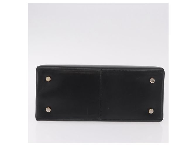 Borsa Salvatore Ferragamo Gancini in pelle nera e oro Auth 188245 Nero D'oro - vista 6
