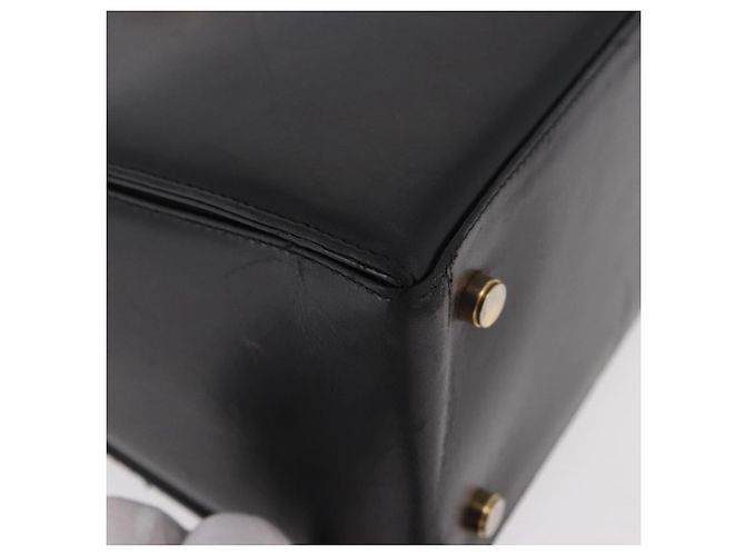 Borsa Salvatore Ferragamo Gancini in pelle nera e oro Auth 188245 Nero D'oro - vista 9