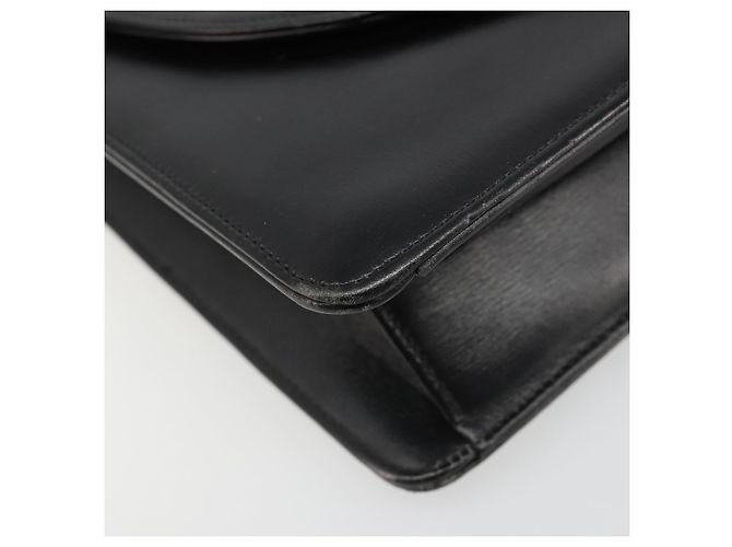 Borsa a Spalla Christian Dior in Pelle Nera e Oro Auth BA13501 Nero D'oro - vista 14