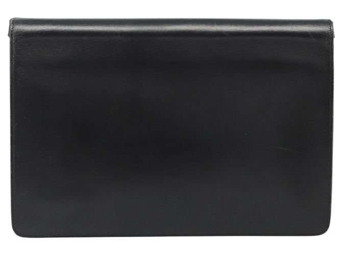 Borsa a Spalla Christian Dior in Pelle Nera e Oro Auth BA13501 Nero D'oro - vista 2
