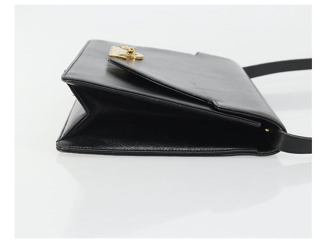 Borsa a Spalla Christian Dior in Pelle Nera e Oro Auth BA13501 Nero D'oro - vista 3