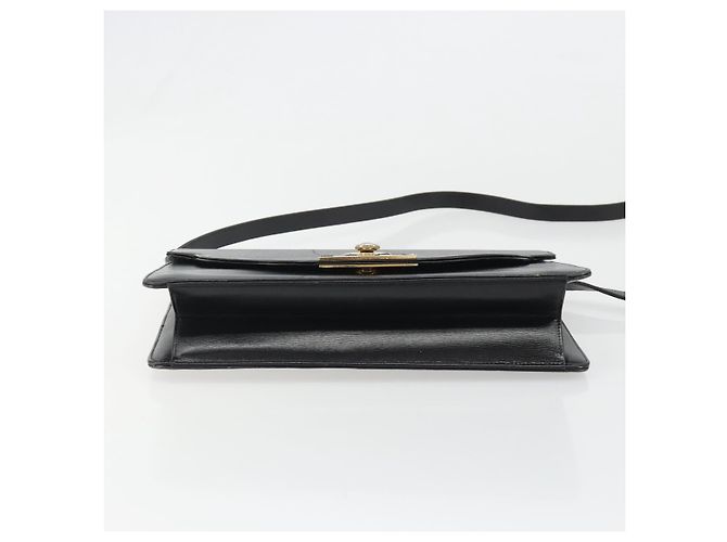 Borsa a Spalla Christian Dior in Pelle Nera e Oro Auth BA13501 Nero D'oro - vista 5