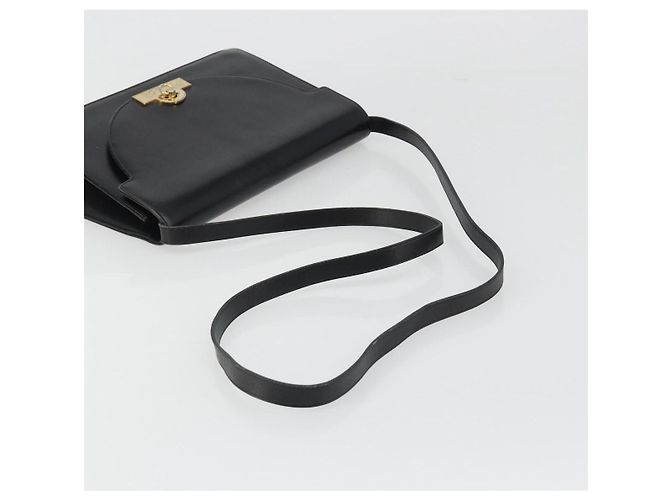 Borsa a Spalla Christian Dior in Pelle Nera e Oro Auth BA13501 Nero D'oro - vista 7