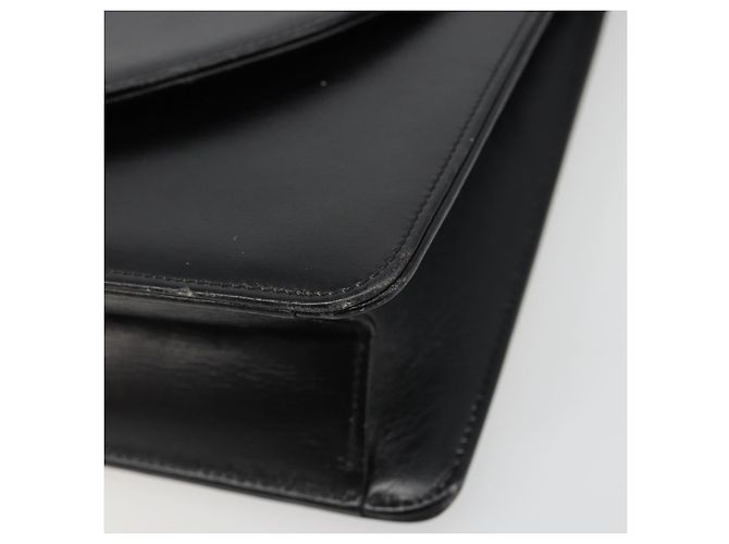 Borsa a Spalla Christian Dior in Pelle Nera e Oro Auth BA13501 Nero D'oro - vista 9
