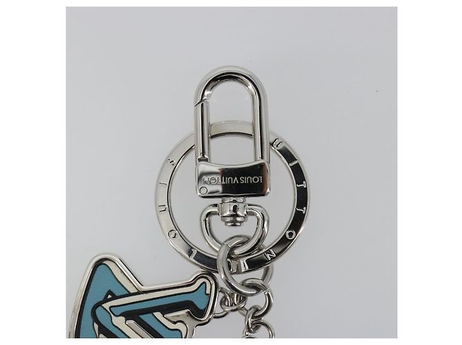 LOUIS VUITTON Portachiavi LV Puzzle Charm metal Silver R95014 LV Auth 187703M Argento - vista 2