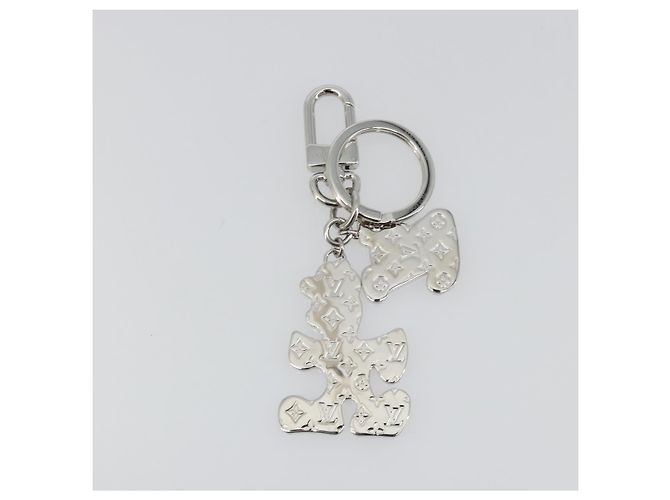 LOUIS VUITTON Portachiavi LV Puzzle Charm metal Silver R95014 LV Auth 187703M Argento - vista 5