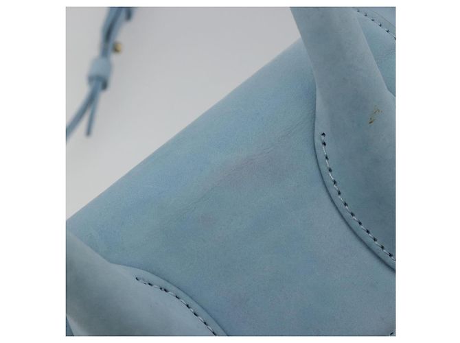 Borsa JACQUEMUS in scamosciato 2way Azzurro chiaro Oro Auth 188870M D'oro Blu chiaro - vista 10