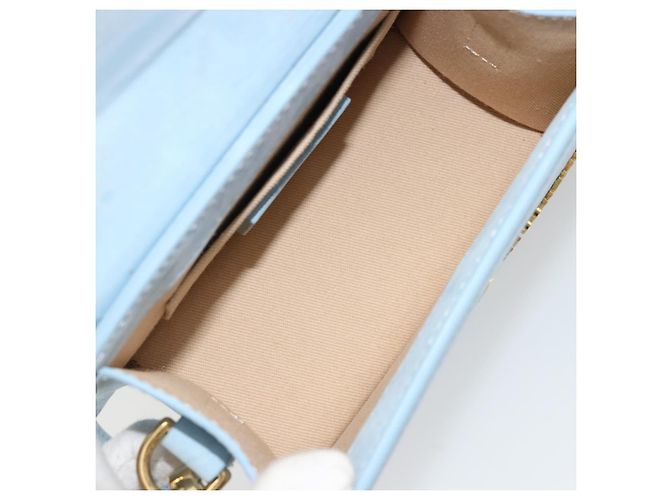 Borsa JACQUEMUS in scamosciato 2way Azzurro chiaro Oro Auth 188870M D'oro Blu chiaro - vista 12