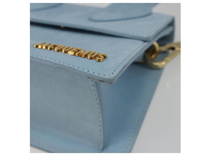 Borsa JACQUEMUS in scamosciato 2way Azzurro chiaro Oro Auth 188870M D'oro Blu chiaro - vista 16