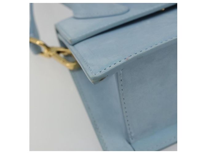 Borsa JACQUEMUS in scamosciato 2way Azzurro chiaro Oro Auth 188870M D'oro Blu chiaro - vista 17