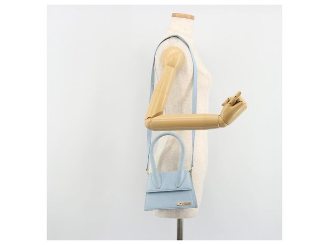 Borsa JACQUEMUS in scamosciato 2way Azzurro chiaro Oro Auth 188870M D'oro Blu chiaro - vista 24