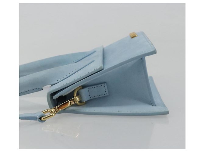 Borsa JACQUEMUS in scamosciato 2way Azzurro chiaro Oro Auth 188870M D'oro Blu chiaro - vista 4