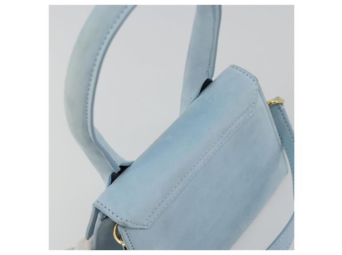 Borsa JACQUEMUS in scamosciato 2way Azzurro chiaro Oro Auth 188870M D'oro Blu chiaro - vista 6
