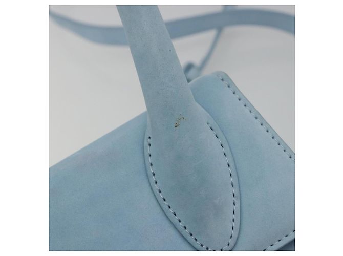 Borsa JACQUEMUS in scamosciato 2way Azzurro chiaro Oro Auth 188870M D'oro Blu chiaro - vista 9