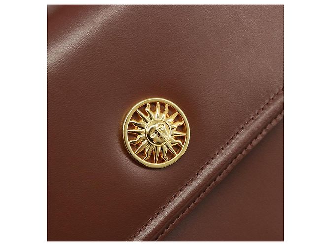 Borsa VERSACE in pelle marrone e oro Auth BA13612A D'oro - vista 17