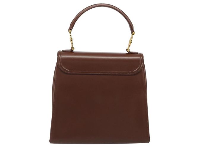Borsa VERSACE in pelle marrone e oro Auth BA13612A D'oro - vista 2