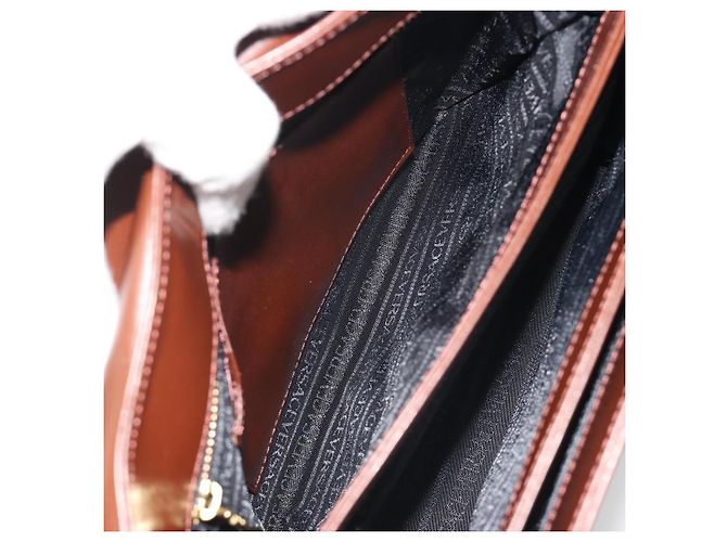 Borsa VERSACE in pelle marrone e oro Auth BA13612A D'oro - vista 21