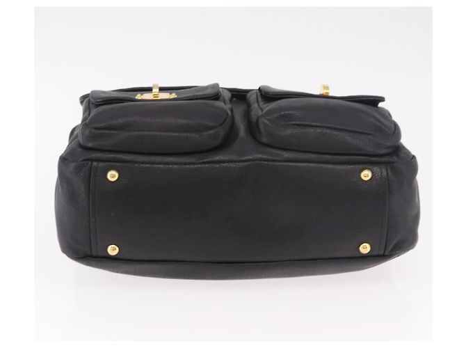 Borsa a Spalla Miu Miu in Pelle 2way Nero Oro Auth 187448V D'oro - vista 5