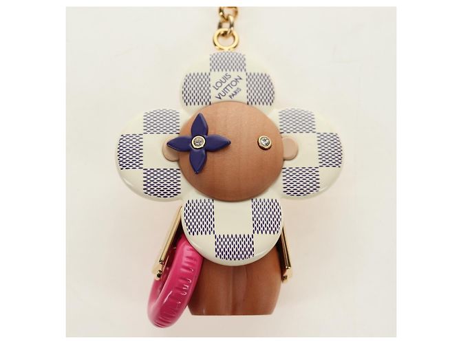 LOUIS VUITTON Damier Azur Vivienne By The Pool Charm M01168 LV Auth 187598SAM - vista 2