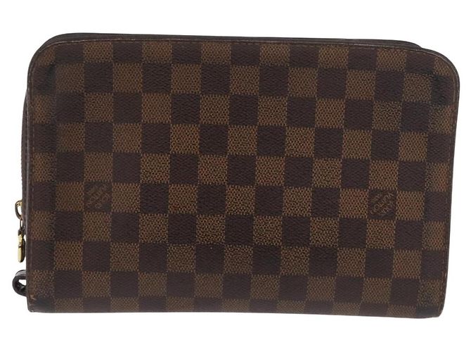 LOUIS VUITTON Clutch Saint Louis Damier Ebene N51993 LV Auth 184411 - vista 2