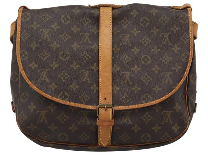 LOUIS VUITTON Borsa a Spalla Monogram Saumur 35 M42254 LV Auth ka4885 Monogramma - vista 2