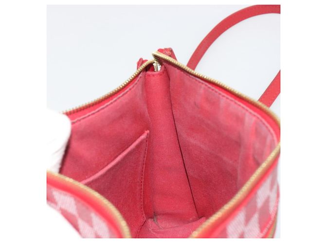 LOUIS VUITTON Damier Color Module Clutch Bag Carmine N41306 LV Auth 188716 - vista 18