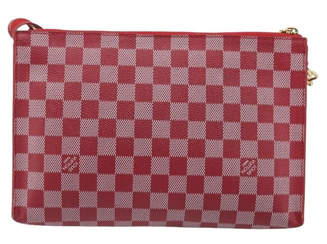 LOUIS VUITTON Damier Color Module Clutch Bag Carmine N41306 LV Auth 188716 - vista 2