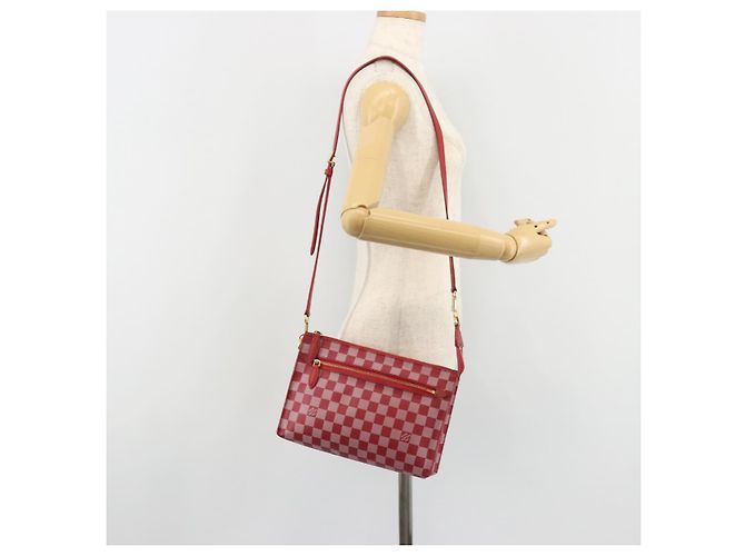 LOUIS VUITTON Damier Color Module Clutch Bag Carmine N41306 LV Auth 188716 - vista 22