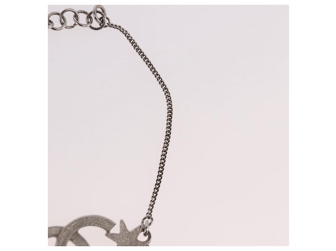 Bracciale CHANEL Metallo Argento CC Auth BA13638M - vista 10