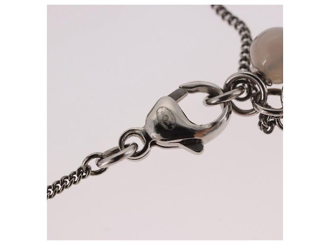 Bracciale CHANEL Metallo Argento CC Auth BA13638M - vista 12