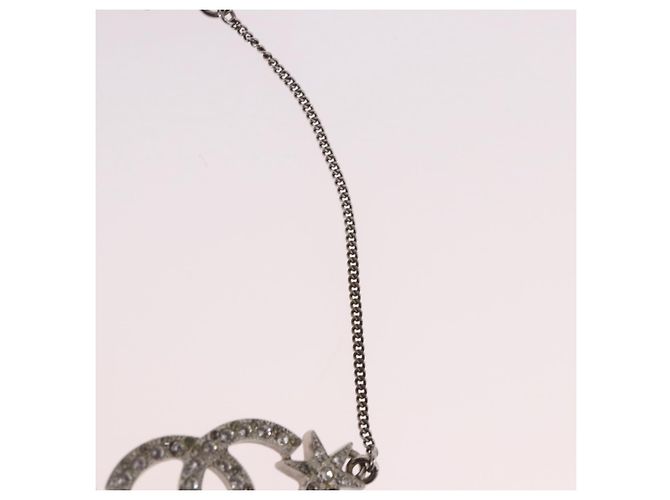 Bracciale CHANEL Metallo Argento CC Auth BA13638M - vista 5