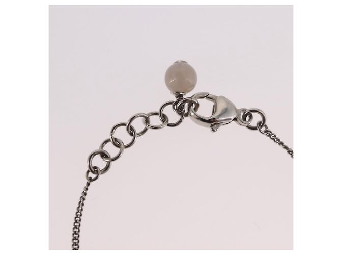Bracciale CHANEL Metallo Argento CC Auth BA13638M - vista 6