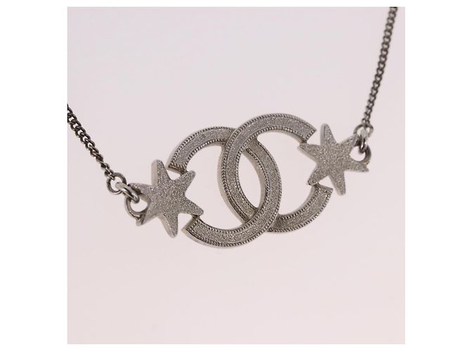 Bracciale CHANEL Metallo Argento CC Auth BA13638M - vista 8