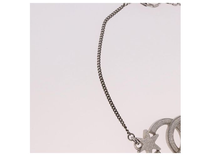 Bracciale CHANEL Metallo Argento CC Auth BA13638M - vista 9