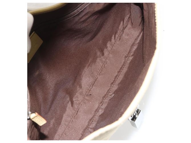 Borsa a tracolla GUCCI GG Canvas Jackie Sherry Line Beige Argento 00963 Auth 188900V - vista 10