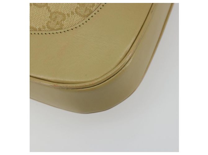 Borsa a tracolla GUCCI GG Canvas Jackie Sherry Line Beige Argento 00963 Auth 188900V - vista 17
