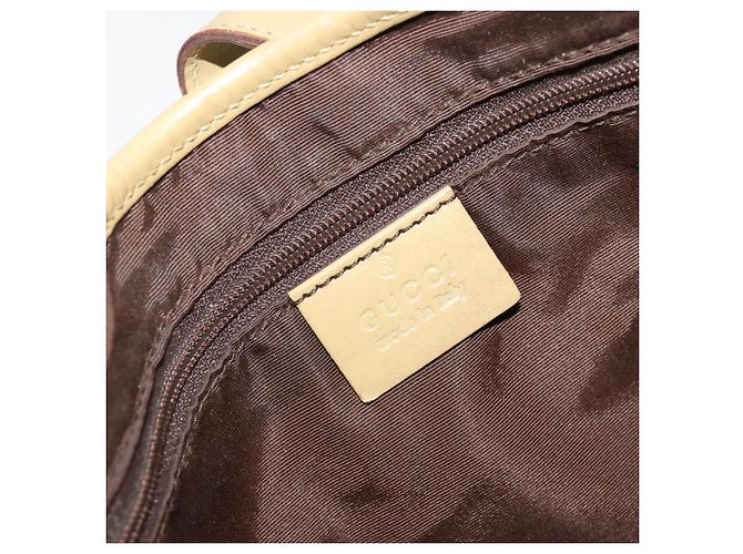 Borsa a tracolla GUCCI GG Canvas Jackie Sherry Line Beige Argento 00963 Auth 188900V - vista 19
