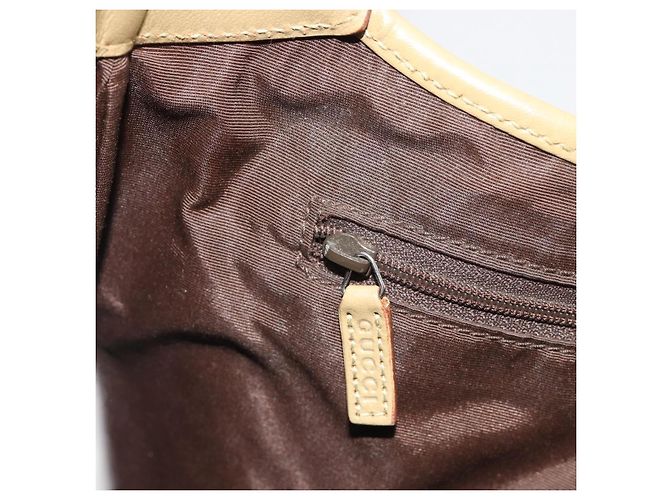 Borsa a tracolla GUCCI GG Canvas Jackie Sherry Line Beige Argento 00963 Auth 188900V - vista 22