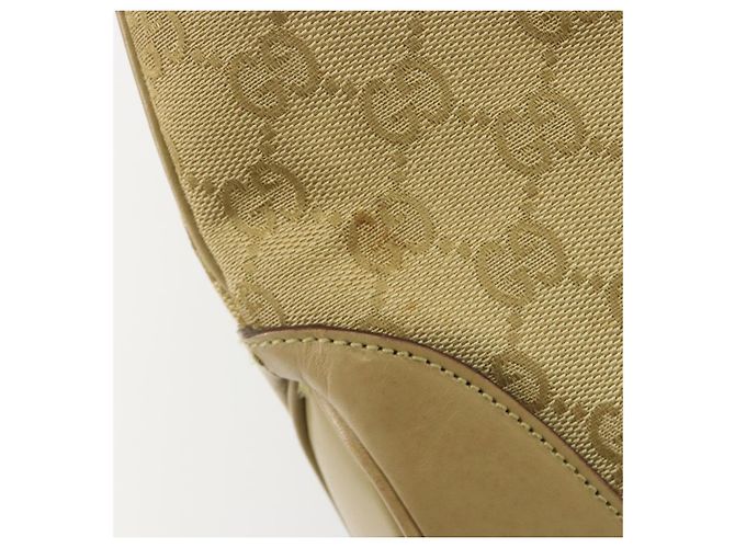 Borsa a tracolla GUCCI GG Canvas Jackie Sherry Line Beige Argento 00963 Auth 188900V - vista 9
