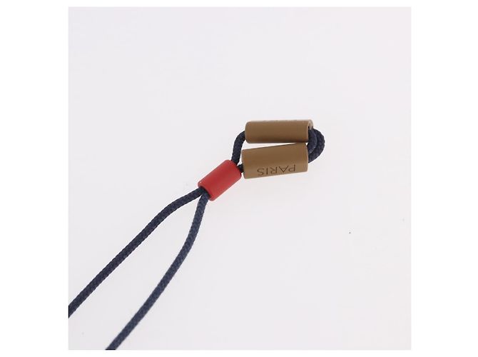 LOUIS VUITTON Metallanhänger On the Go Halskette Emaille M63648 Auth 189230V Marineblau - Ansicht 10