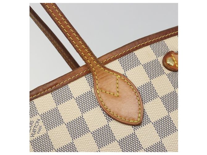 LOUIS VUITTON Borsa Tote Neverfull PM Damier Azur N41362 LV Auth 188715 - vista 19