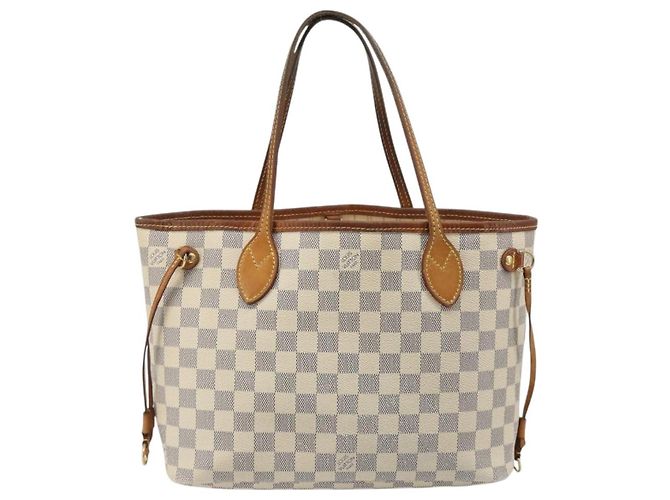 LOUIS VUITTON Borsa Tote Neverfull PM Damier Azur N41362 LV Auth 188715 - vista 2