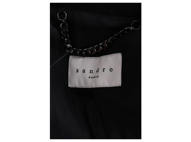 Sandro Cappotto nero - vista 4