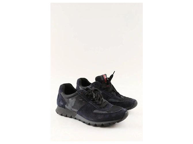 Prada Sneakers basse nere Nero - vista 3